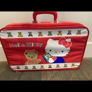 Vintage Hello Kitty  Suitcase Luggage Sanrio 1992